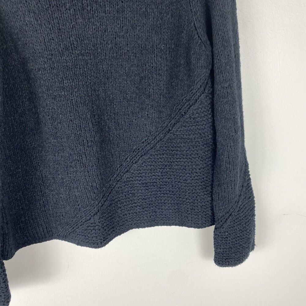 J Jill Handknit Sweater Womens size Large P Black Modern Classic Comfort Relaxed - Picture 4 of 6